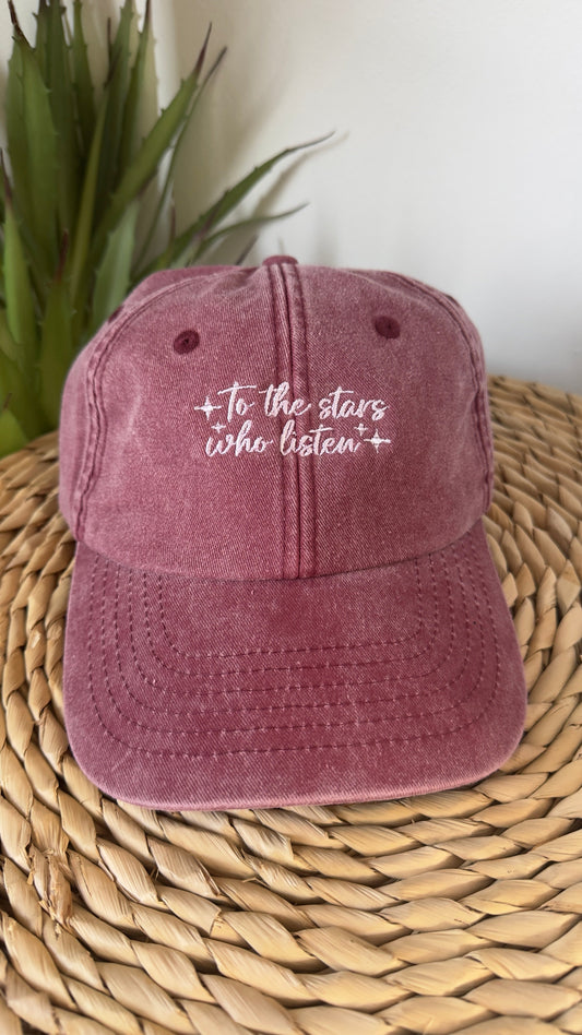 To the stars who listen Embroidered Cap
