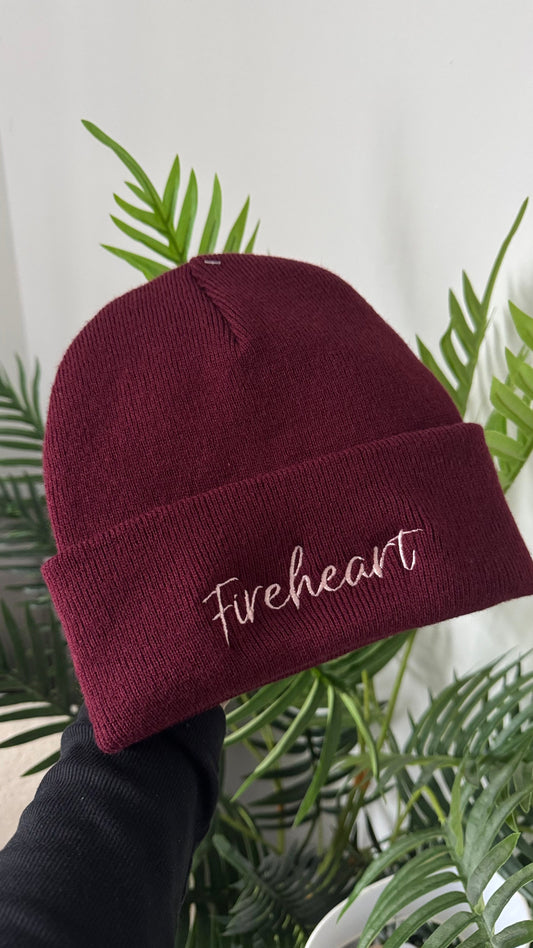 Fireheart Embroidered Beanie
