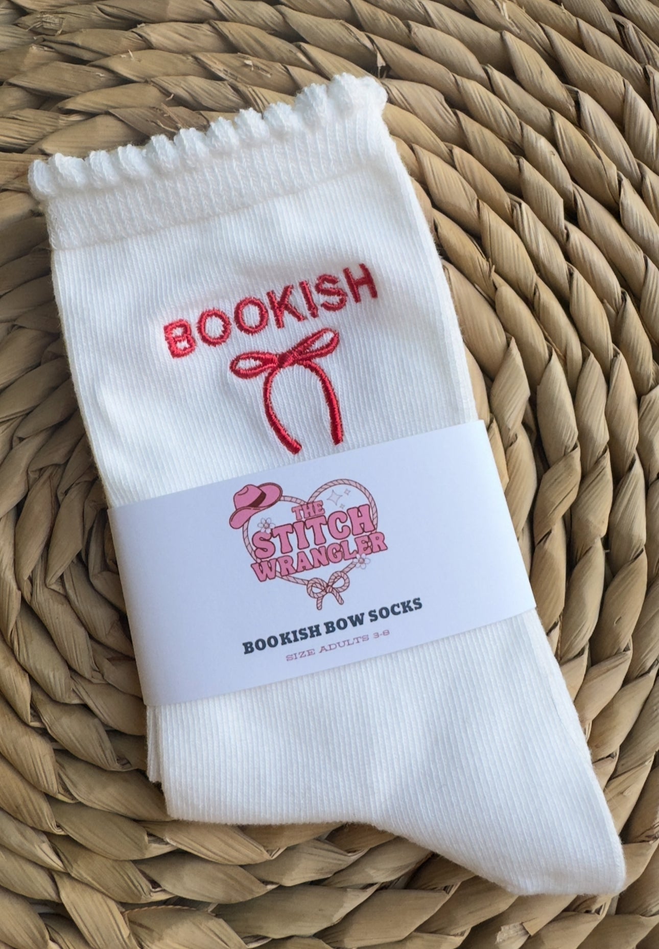 Bookish Bow Socks