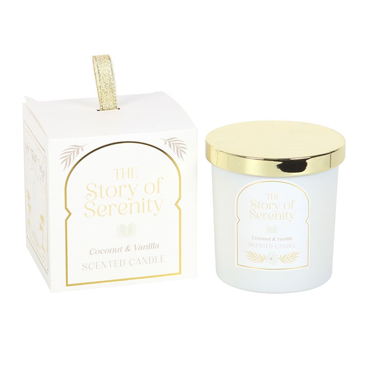 Bookish Candle – “The Story of Serenity” | Coconut & Vanilla, 27hr Burn