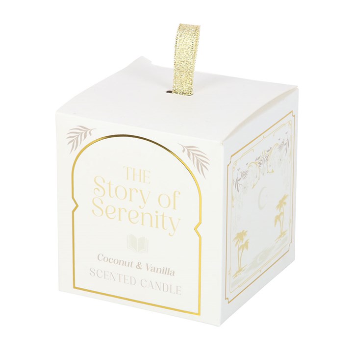 Bookish Candle – “The Story of Serenity” | Coconut & Vanilla, 27hr Burn