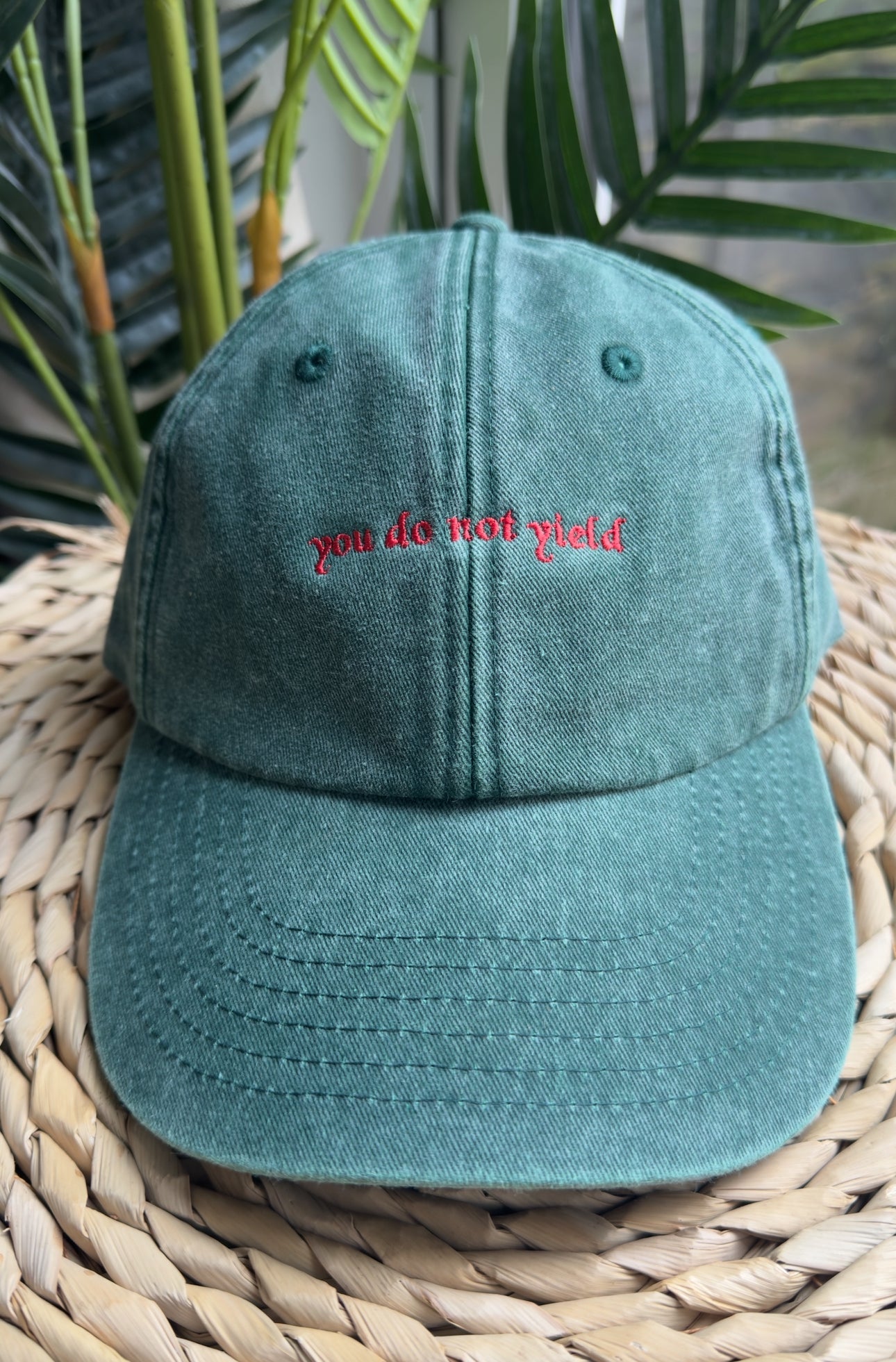 You do not yield Embroidered Cap