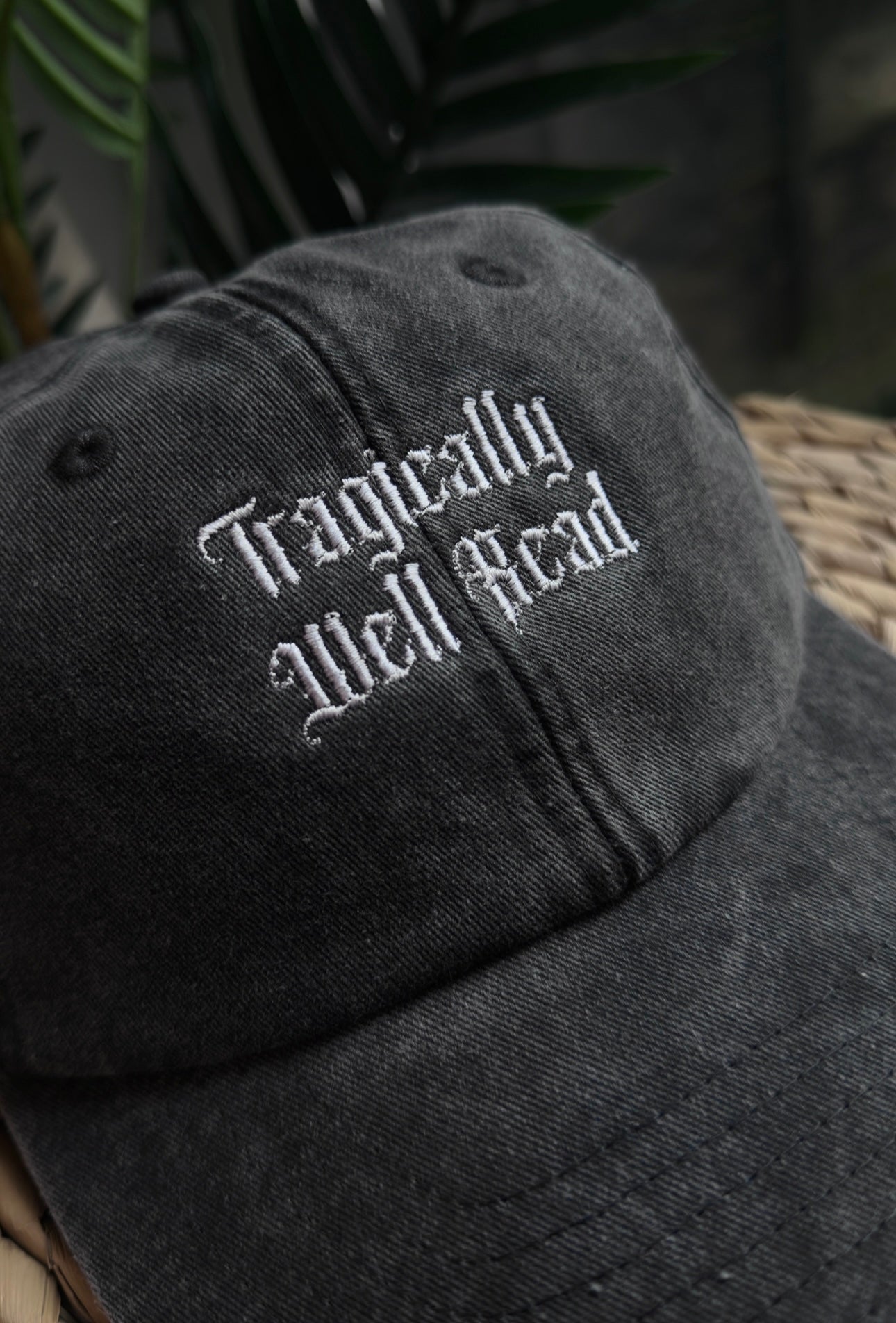 Tragically Well Read Embroidered Cap