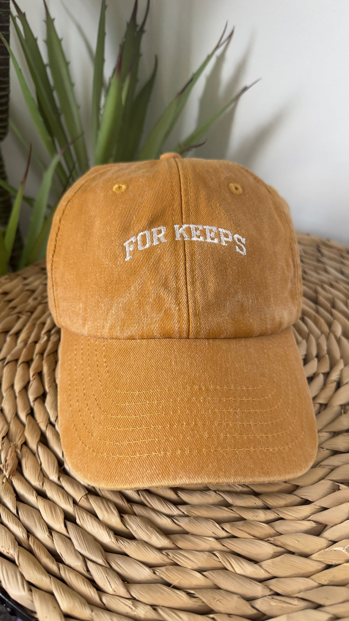 For Keeps Embroidered Cap