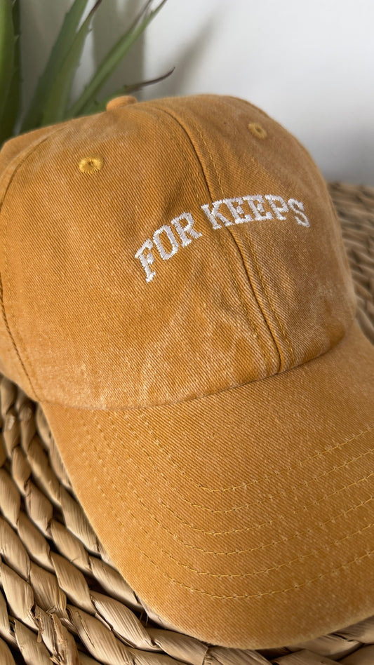 For Keeps Embroidered Cap