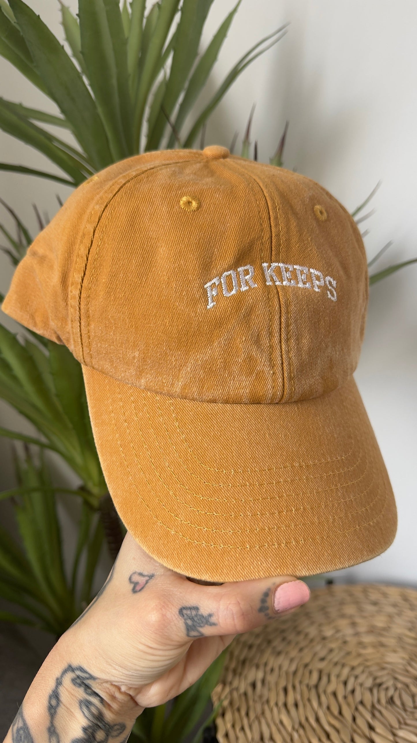 For Keeps Embroidered Cap