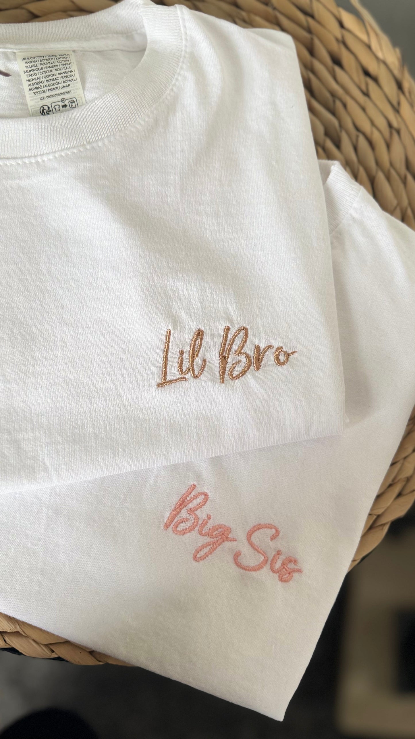 Kids Embroidered Tee – Matching Brother & Sister Outfits