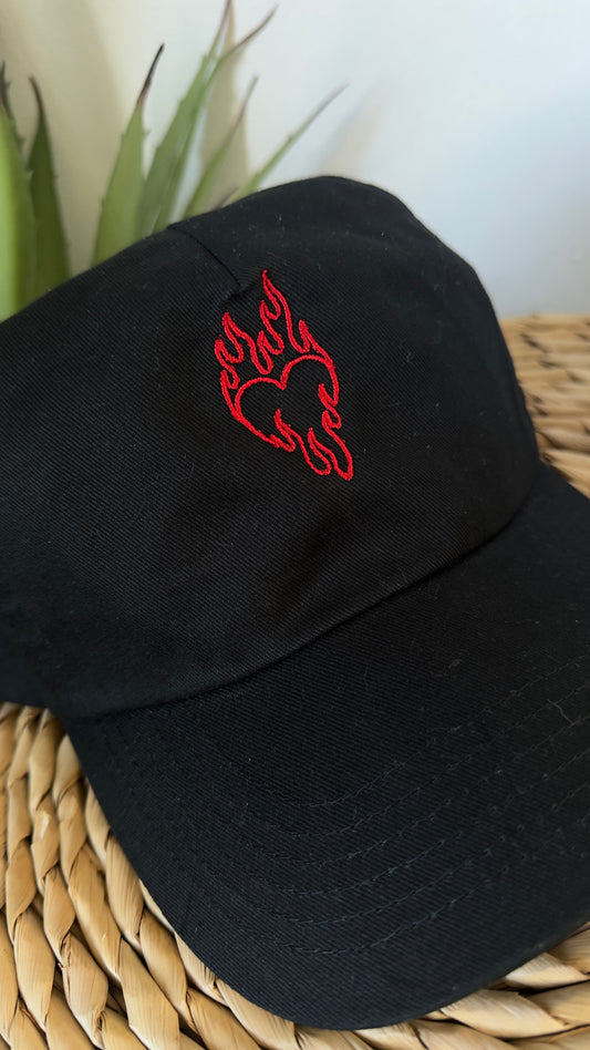 🔥 Fireheart Symbol Embroidered Cap