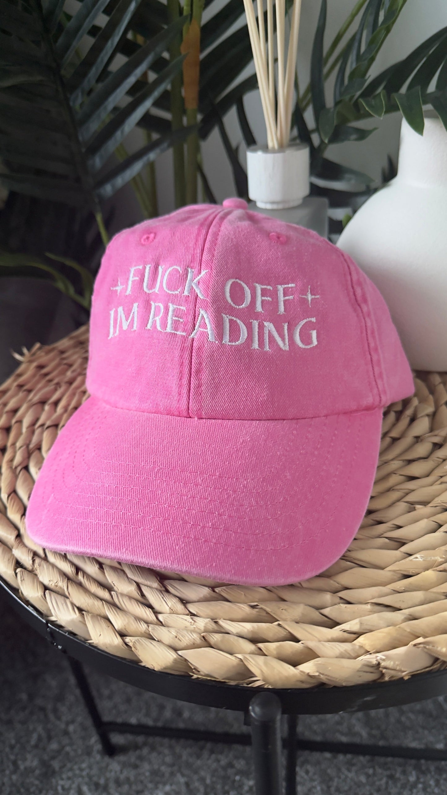 Fuck Off I’m Reading Embroidered Cap