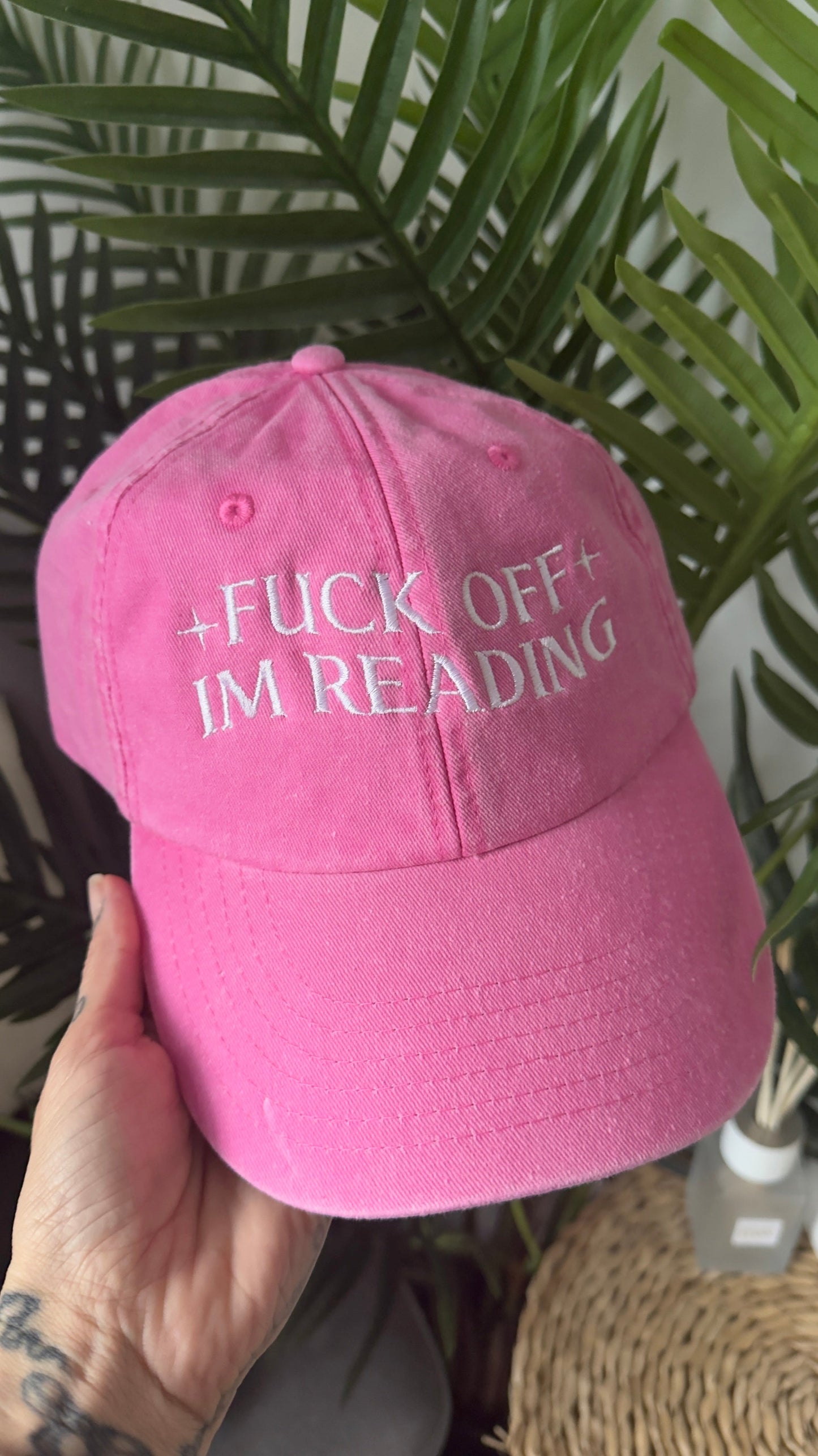 Fuck Off I’m Reading Embroidered Cap