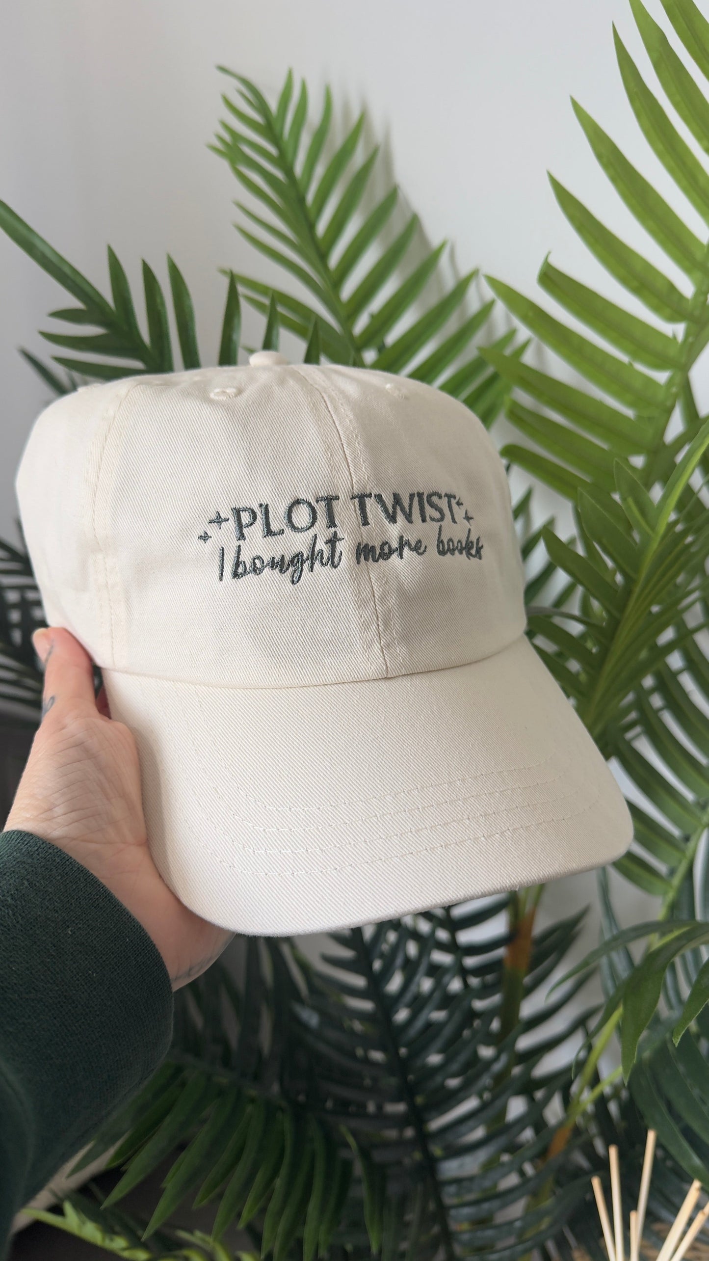 Plot Twist Embroidered Cap
