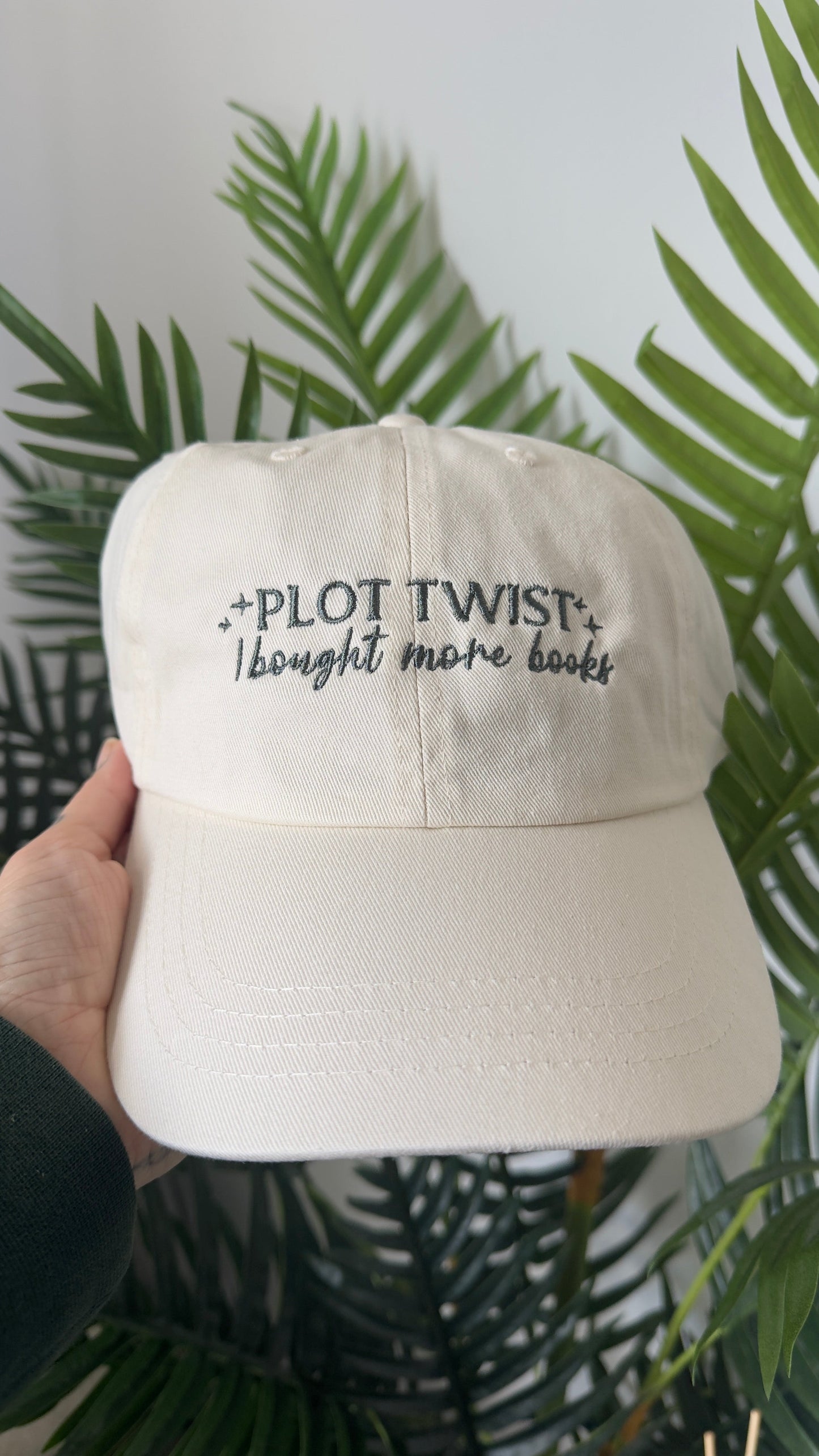 Plot Twist Embroidered Cap