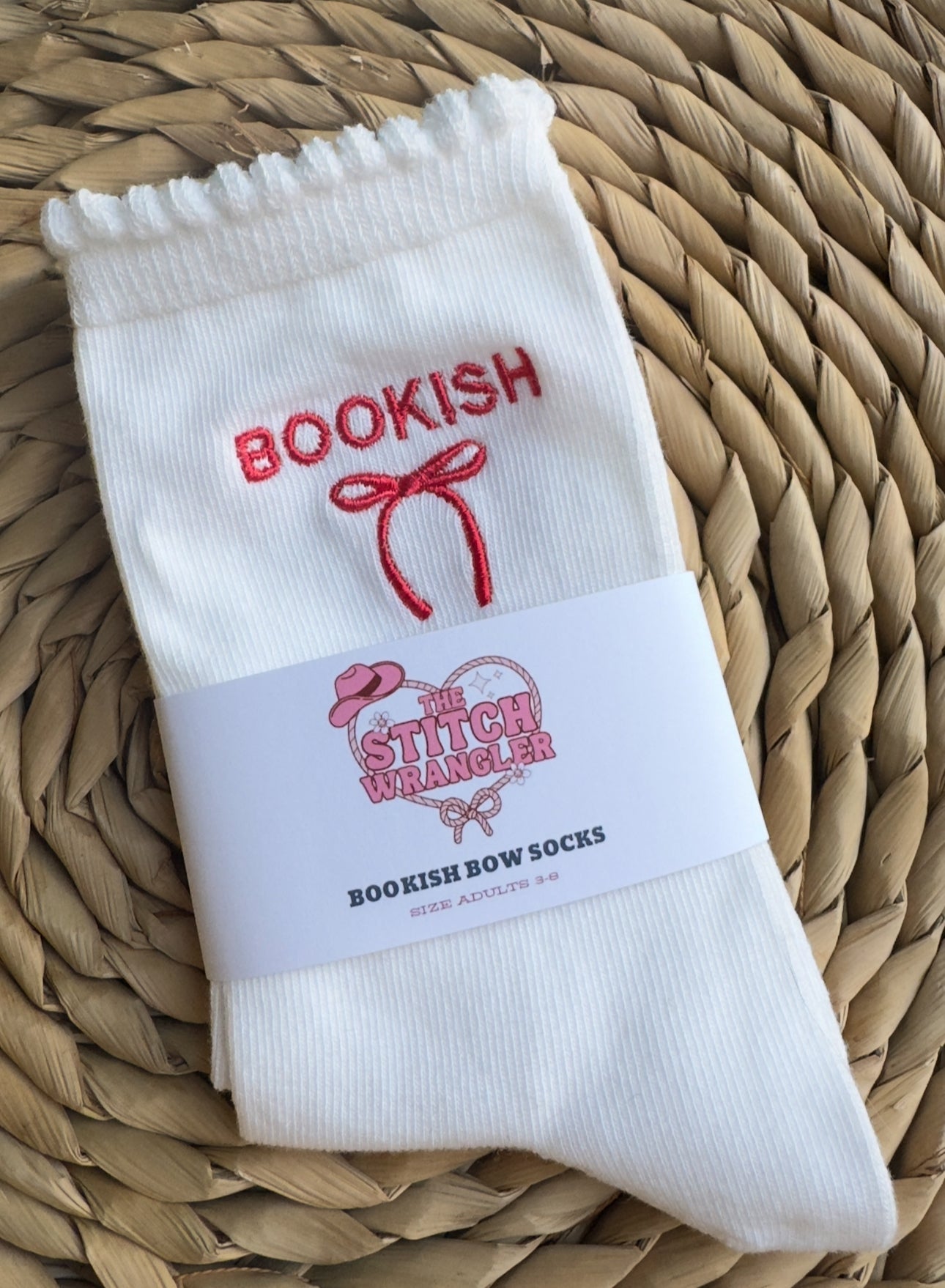 Bookish Bow Socks