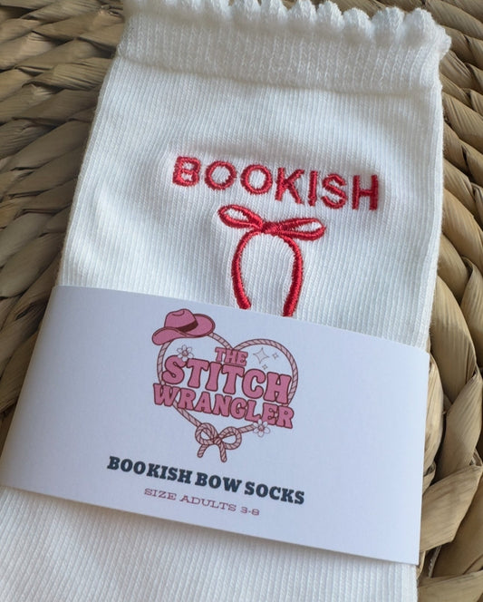 Bookish Bow Socks